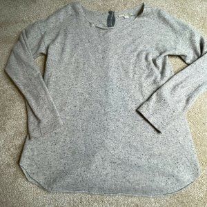 Boden Sweater 6 Womens Cashmere Button Back Long Sleeves Ladies Casual Grey
